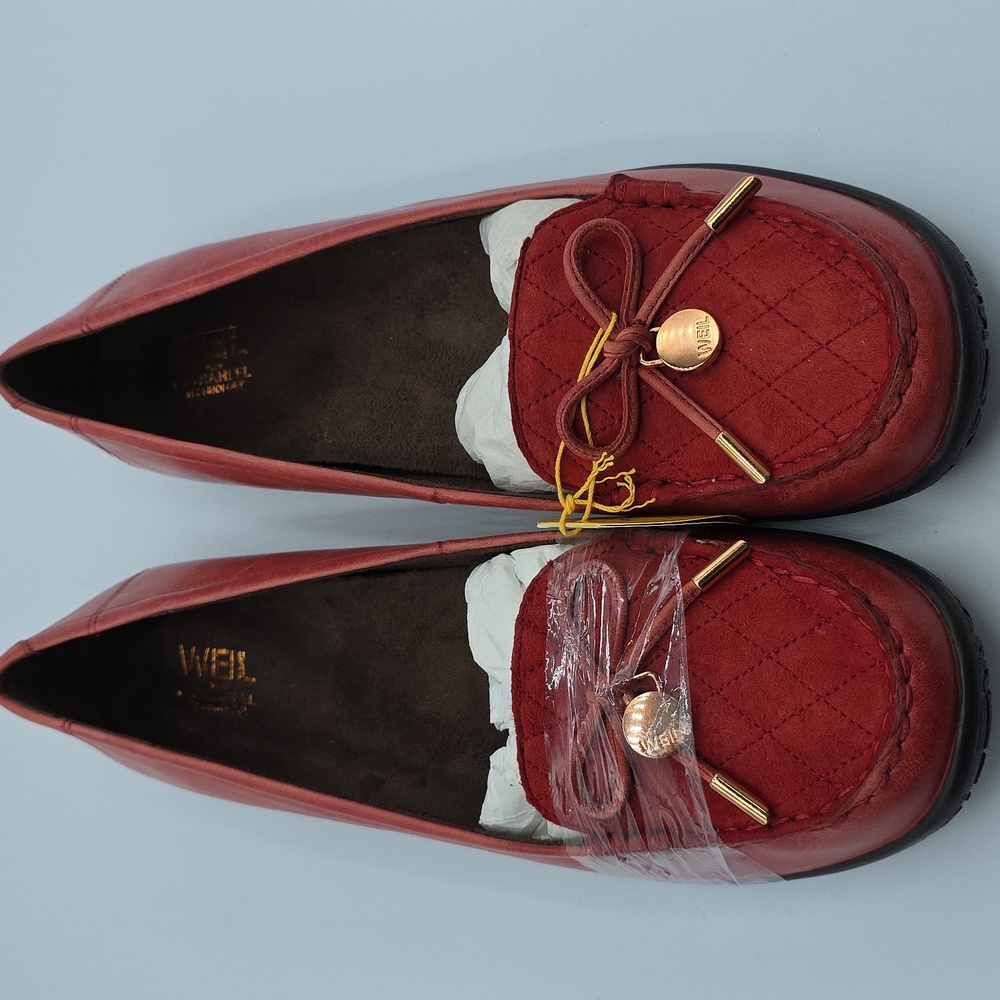 BRAND NEW Vionic Orthaheel Dr Weil Venice Loafer In RED Size 9.5